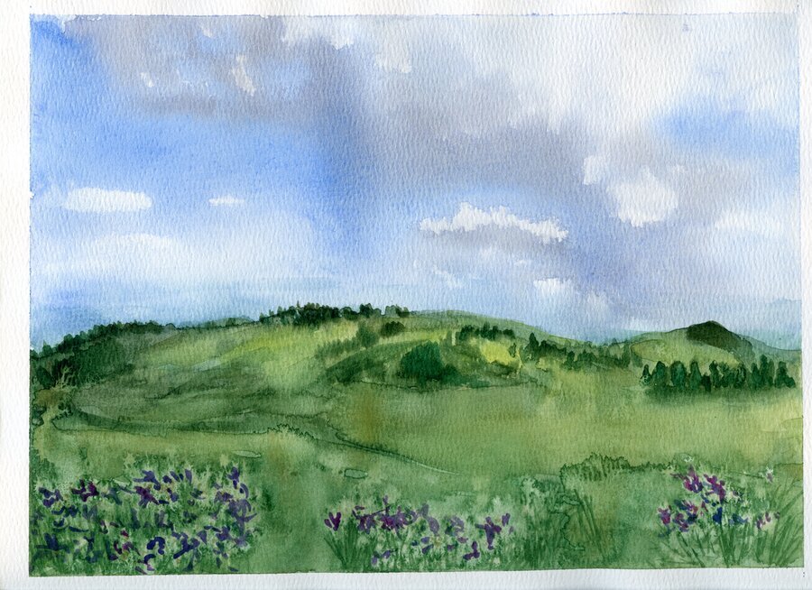 Green Blue Landscape