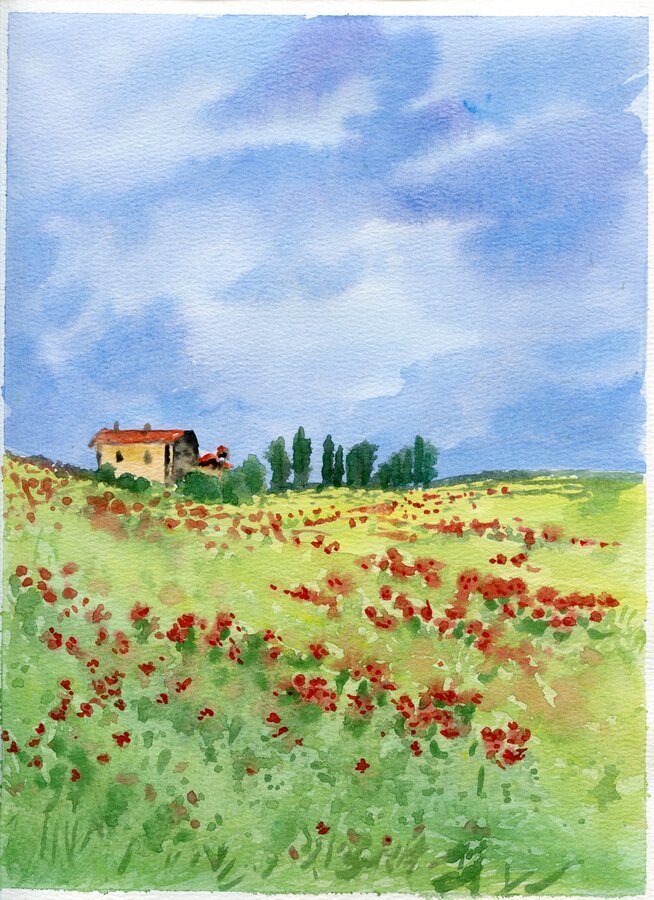 House in Green Landscape