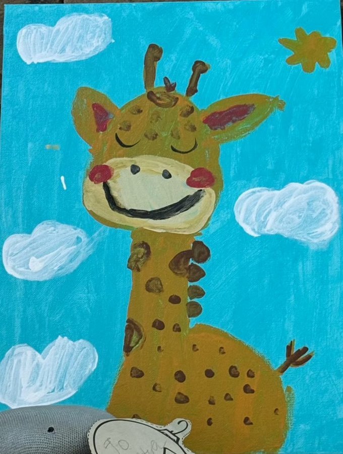 Kids painting at Summer Art Camp