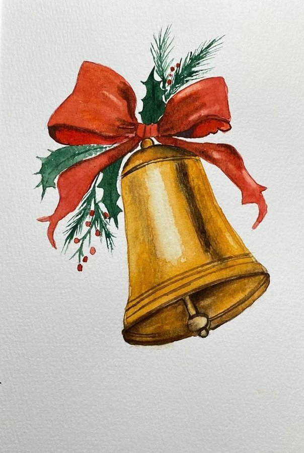 Watercolor Christmas Card 4